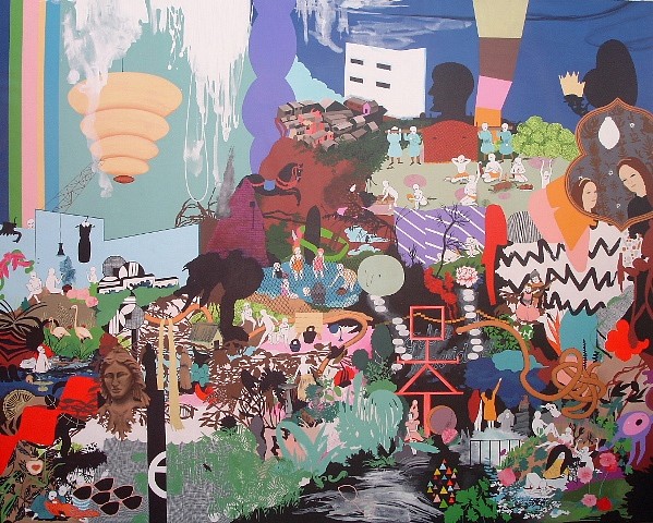 Paula Otegui
The Mining of Things, 2013
acrylic on canvas, 78 x 62 in.