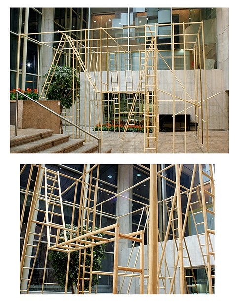 Karyn Olivier
Jungleym, 2006
poplar, 15 x 15 x 24.5 feet
Installation view (Whitney Museum of American Art at Altria, NY, NY)