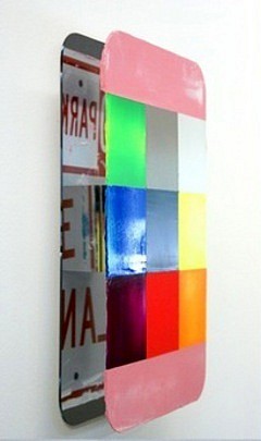 Rick Liss
No Parking Anytime, 2012
acrylic on aluminum street sign mounted in front of mirror, 2 x 12 x 18 in.
