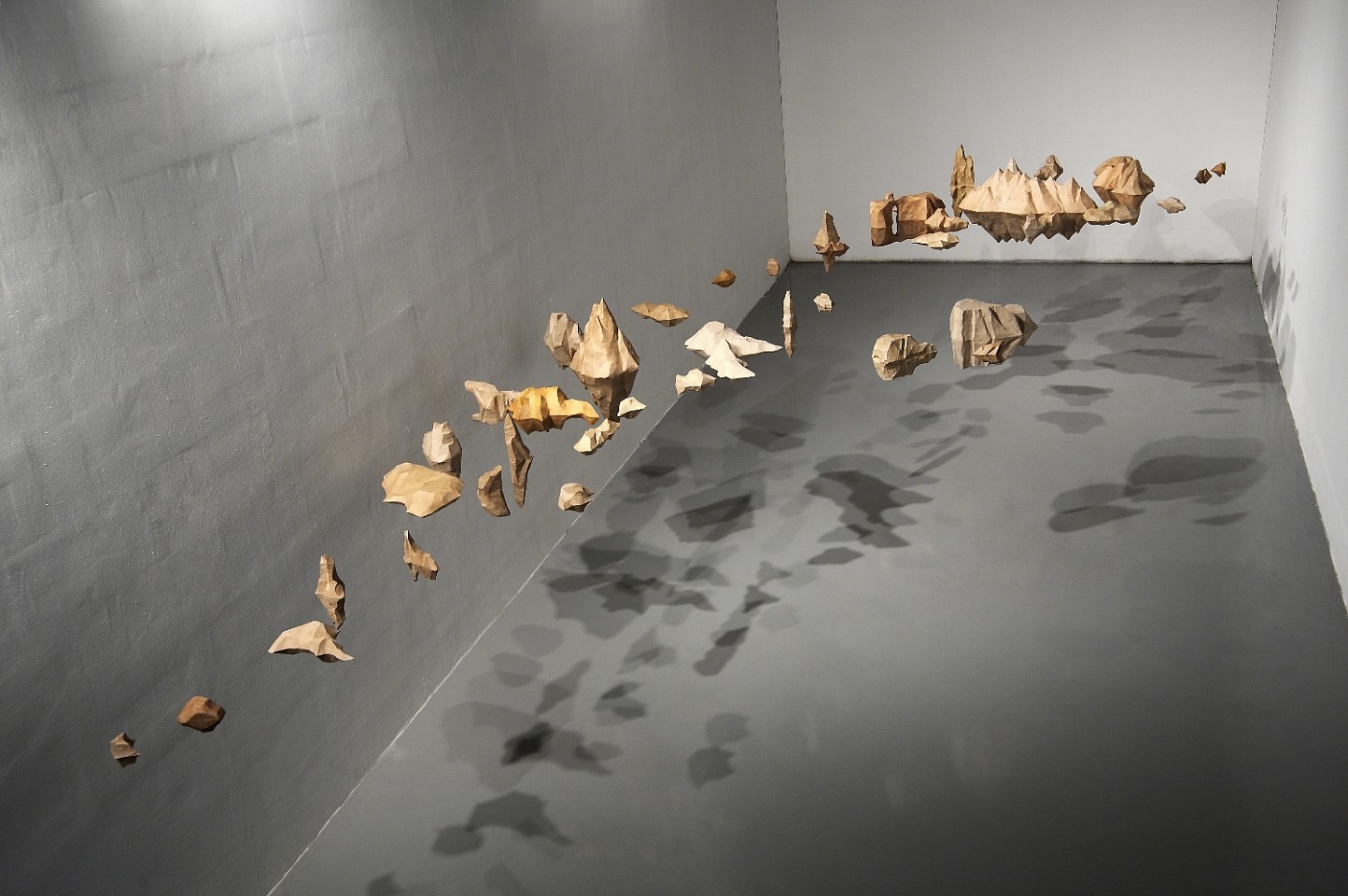 Mi Young Cho
The Islands-Psychological Space, 2009-2010
used box paper styrofoam, dimensions variable