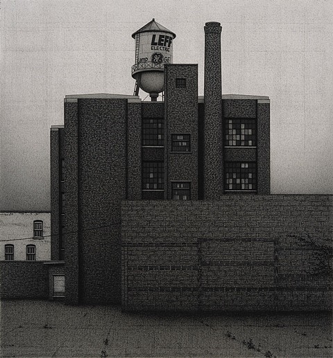 Anthony Mitri
Leff Electric Company, Cleveland Ohio, 2012
charcoal on paper, 19 x 17 in.