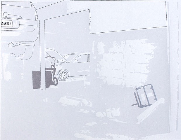 Toby Millman
Bangla Motors, 2012
3-color screenprint, 15 x 22 in.