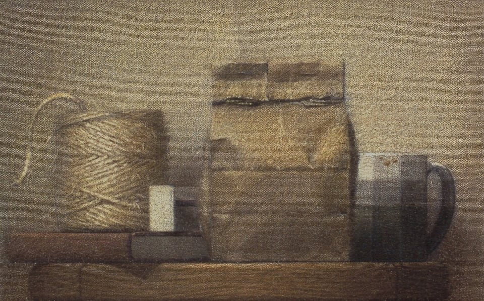 Robert Kogge
Still Life with a Light, 1996
colored pencil and wash on canvas, 20 x 11 inches