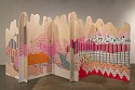 Julie Alpert, Folding Screen
2013, paint and collage on maple