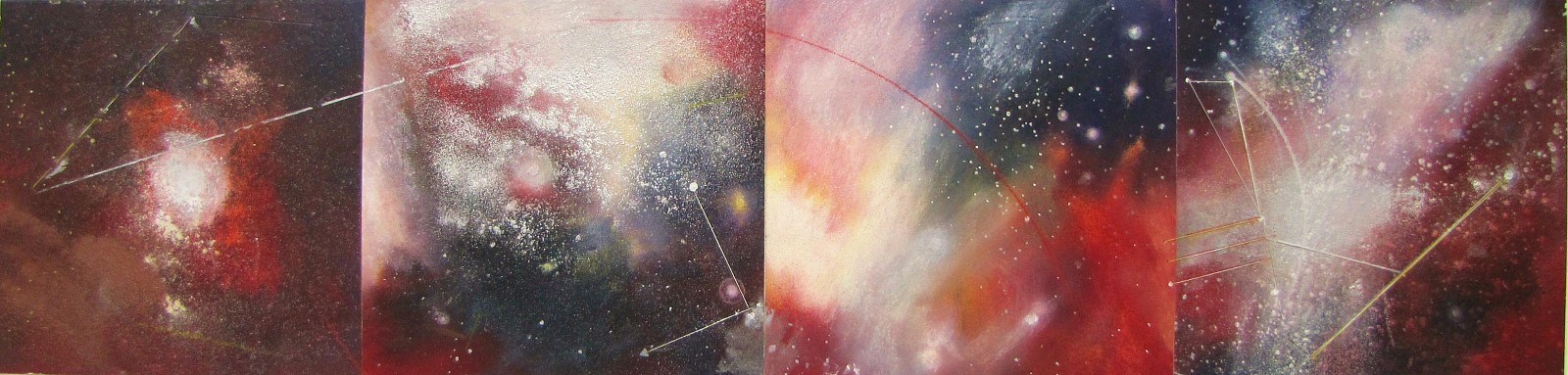 Cynthia Willett
Cone Nebula #4, 2012
mixed media on paper, 7 x 28 in.
