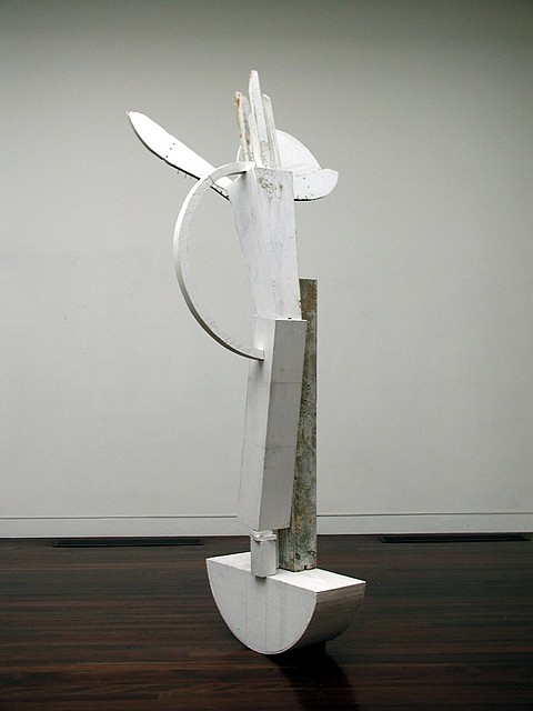 Mike Wright
Myth #1 (Icarus), 2006
found painted wood, 96 x 36 in.