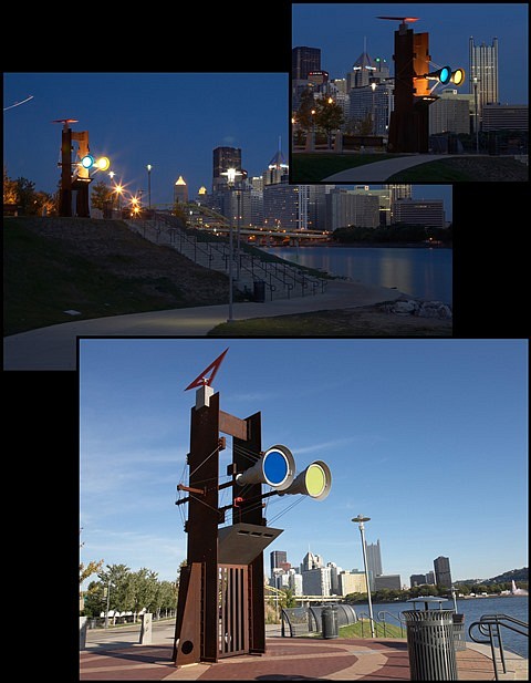RM Fischer
Langley Observatory Clock, Pittsburgh, PA, 2006/2007
mixed media, 21 feet tall