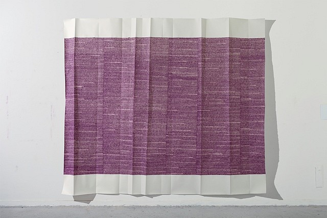 Lindsey Landfried
Small Columns and Large Margins, 2012
acrylic on paper, 95 x 107 x 7 in.