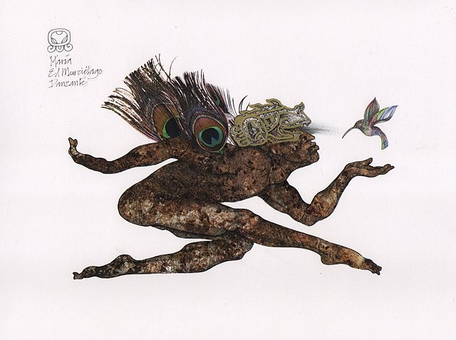 Maria Aguilar Balsells
Baktun I, 2012
ink drawing on digital art, 11 x 8 1/2 in.
