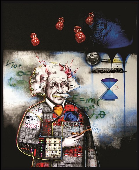 Maria Aguilar Balsells
Relativity (Portrait), 2013
acrylic/digital art, 80 x 100 cm