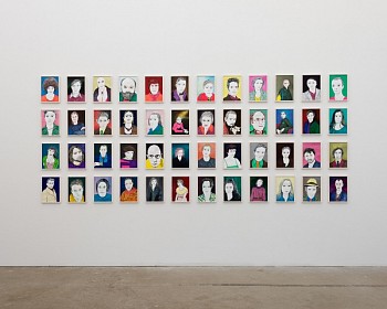 Grit Hachmeister - 48 Portraits, installation view