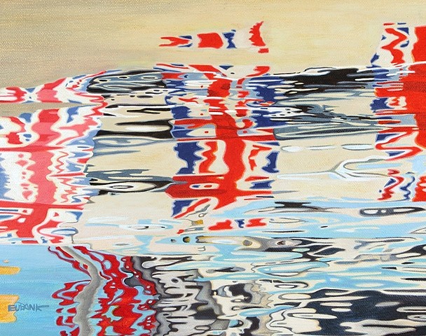 Danielle Eubank
Team Great Britain on the Thames, 2013
oil on linen, 8 1/2 x 10 1/2 in.