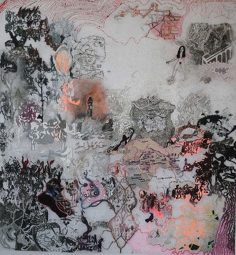Tamara de Laval
In This World, 2009
acrylic and lead pencil on tracing film, 120 x 90 cm