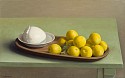 Amy Weiskopf, Still Life with Yellow Plums Mozzarella
2012, oil on linen