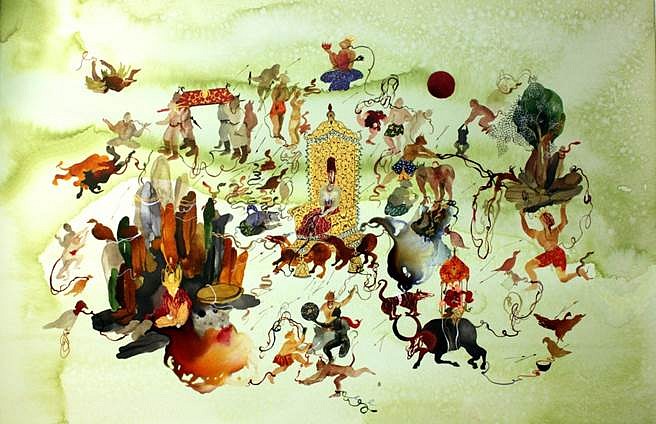 Shiva Ahmadi
Al-Khidr, 2013
Watercolor and ink on Aquaboard, 40 x 60 in.