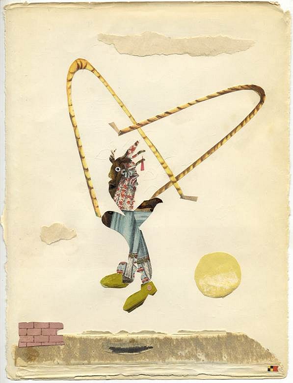 Lou Beach
Double Dutch For Romare Bearden, 2014
collage, 8 1/2 x 11 in.