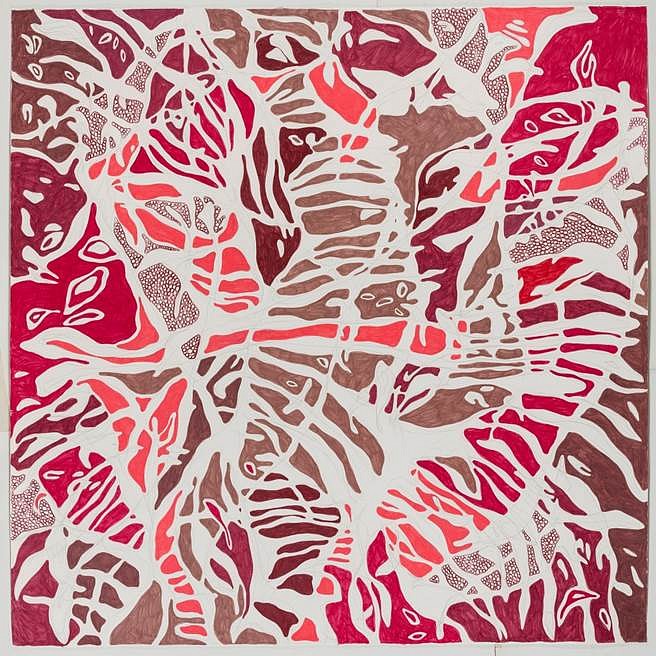 Marcia de Moraes
As Cordas, 2015
graphite and colored pencil on paper, 55 1/10 x 55 1/10 in.