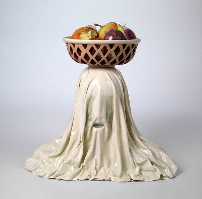 Jessica Marie Stoller
Untitled (balance), 2013
porcelain, glaze, china paint, lustre, 12 x 11 1/2 x 6 1/2 in.