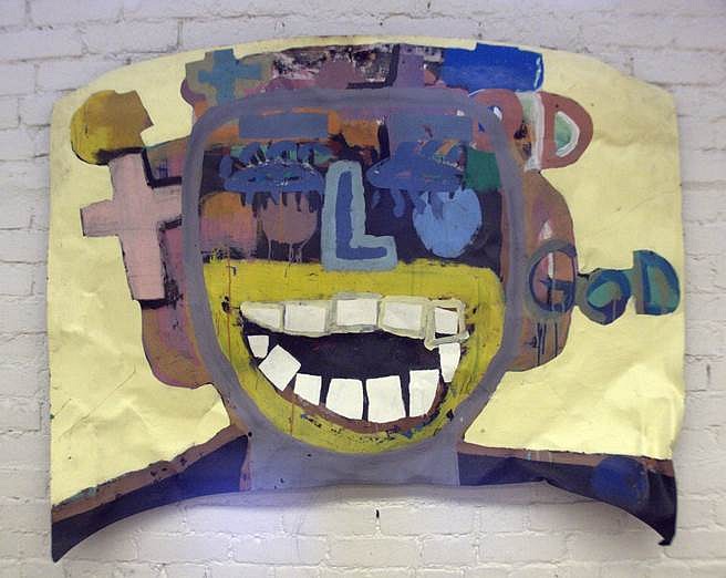 Tyree Guyton
Eye of the Storm, 2010-13
paint on aluminum, 58 x 42 in.