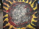 Genet Alemu, Sun 1
2010, collage with hand-made papers