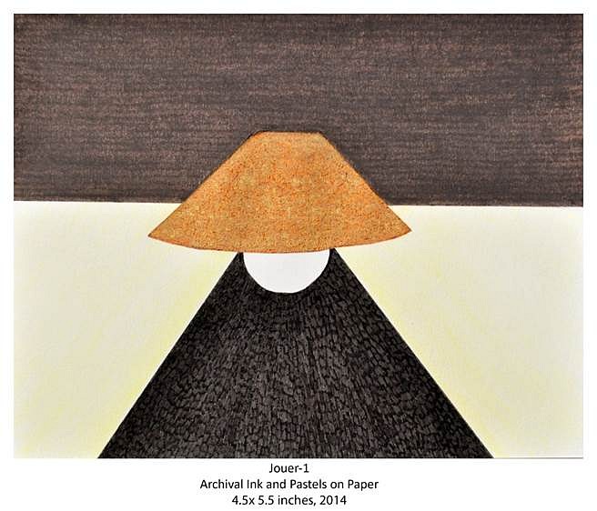 Priyanka Govil
Jouer - 1, 2014
archival ink and pastels on paper, 4 1/2 x 5 1/2 in.