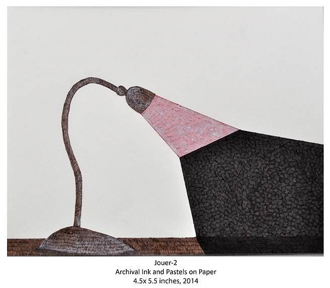 Priyanka Govil
Jouer - 2, 2014
archival ink and pastels on paper, 4 1/2 x 5 1/2 in.