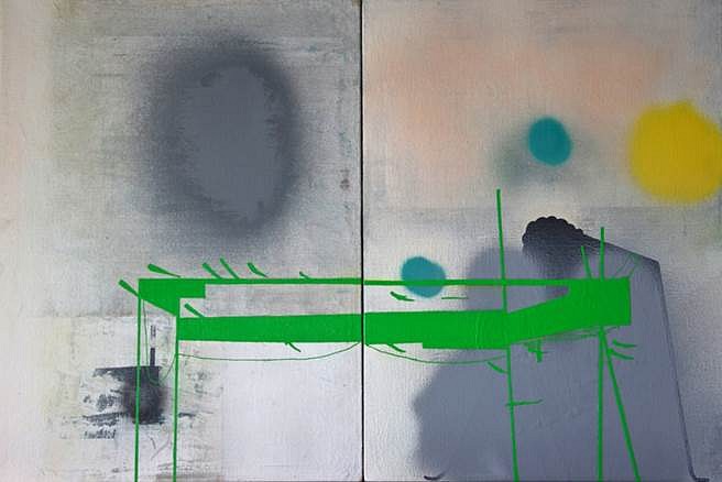 Brady Haston
Green Structure, 2013
oil on linen, 16 x 28 in.