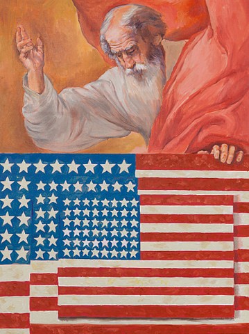 Russell Connor
God Bless America (Ribera/Johns), 2011
oil on canvas, 40 x 30 in.