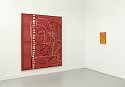 Gabriel Pionkowski, Regarding the Fold (Solo Show Installation Photo)
2014, deconstructed, hand-painted, woven, cut, folded & plaited canvas, red fir, acrylic.t-pins, artists frame