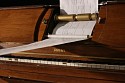 Mauricio Ancalmo, Dualing Pianos; Agapé Agape in D Minor (detail)
2011, wood, metal, electrical cords, player pianos, word processor, player piano rolls, sound