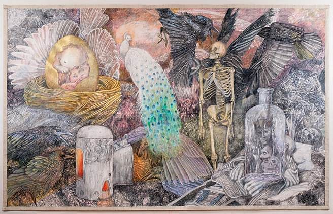 Ann McCoy
The Death of My Father, 2012
pencil on paper on canvas, 9 ft x 14 ft