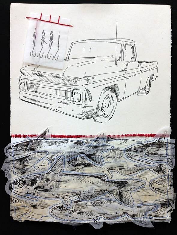 Raymond Gaddy
Chevy, 2014
mixed media, 15 x 11 in.