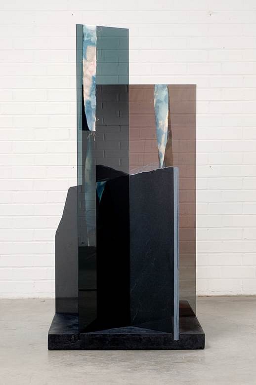 Patrick Hill
Mourning, 2008
glass, linen, concrete, granite, steel, dye, ink, 84 x 36 x 36 in.