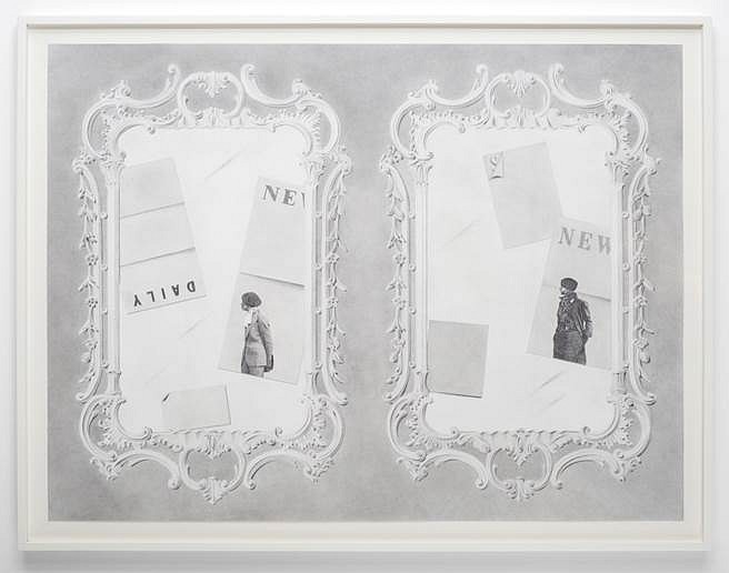 Milano Chow
Mirrors (Daily, News, S, News), 2016
graphite, ink, Flashe, and photo transfer on paper, 24 x 32 in.