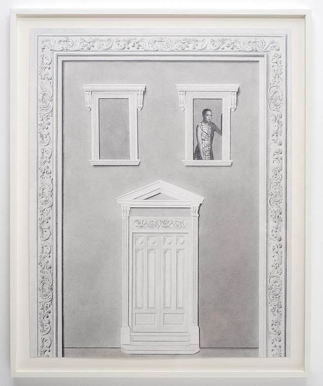 Milano Chow
Exterior (Figure 2), 2016
graphite, ink, Flashe, and photo transfer on paper, 24 1/2 x 19 1/2 in.