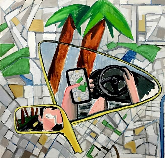 Adam Novak
Steve Drives 2, 2016
oil on canvas, 60 x 60 in.