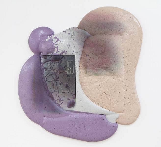 Phillip Zach
Haphazard Hibernal Fog, 2013
urethane on canvas, UV direct print, 34 x 32 x 2 1/2 in.