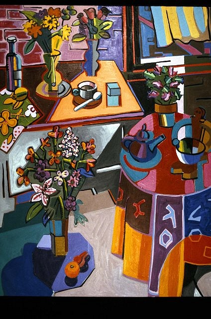 Bruce McColl
Floral Prism Quartet, 2001
oil on linen, 66 x 50 in.