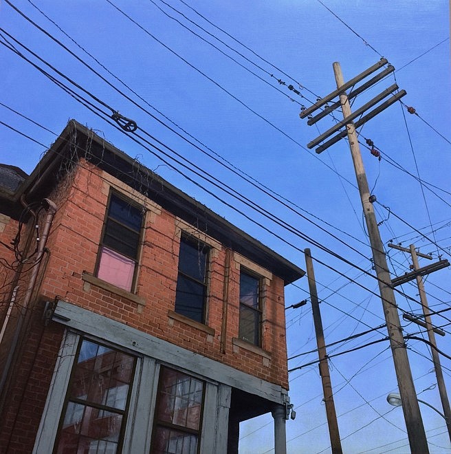 Christopher Burk
Connected - Columbus, Italian Village III, 2015
oil on panel, 24 x 24 in.