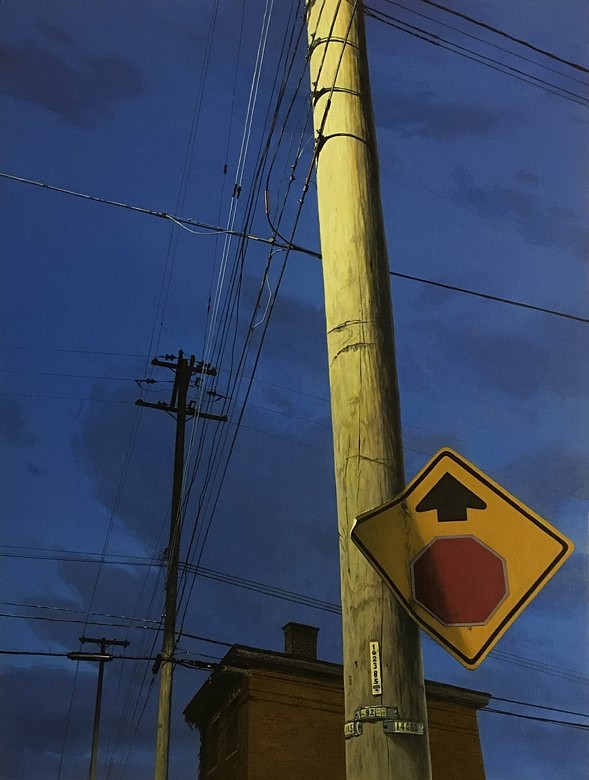 Christopher Burk
Connected - Columbus, Washington Nocturne, 2016
oil on panel, 18 x 24 in.