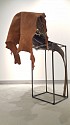 Crystal Z. Campbell, Wish You Were Here
2017, welded steel, leather, palm frond, resin object