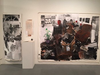 Kate Fauvell -&nbsp;Living Room Wall 1 and Kitchen Wall 1 Installation View