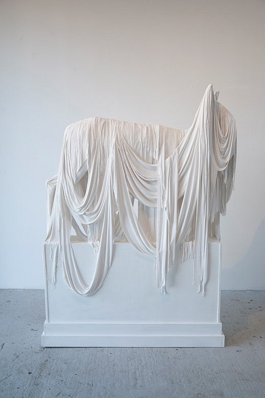 Marc Swanson
Once and Again, 2016
wood, fabric, plaster, paint, polyurethane foam, 78 x 57 x 10 in.