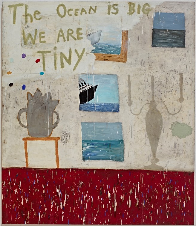 Squeak Carnwath
Big Tiny, 2012
oil and alkyd on canvas over panel, 75 x 65 in.