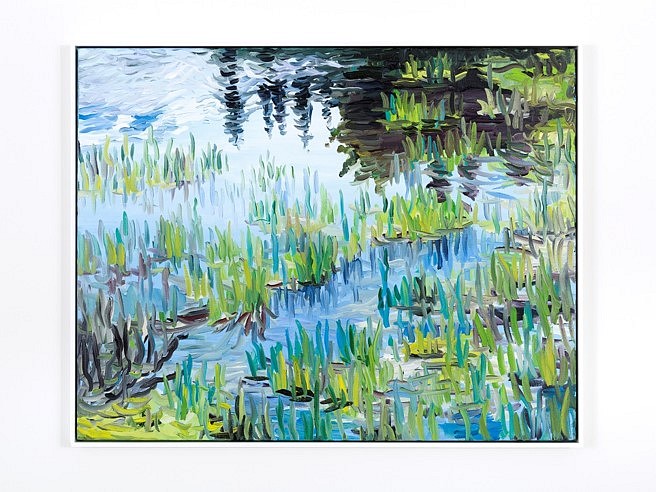 Cynthia Daignault
Picture Lake (detail), 2017
oil on linen, 24 parts: overall dimensions 6 feet x 60 feet