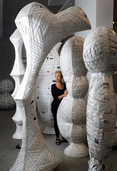 Ann Weber -&nbsp;Personages, Watch Over Me (installation, Lux Art Institute, Encinitas)