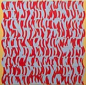 Will Holub, Cadmium Red, Paynes Gray and Naples Yellow
2016, acrylic and paper on canvas