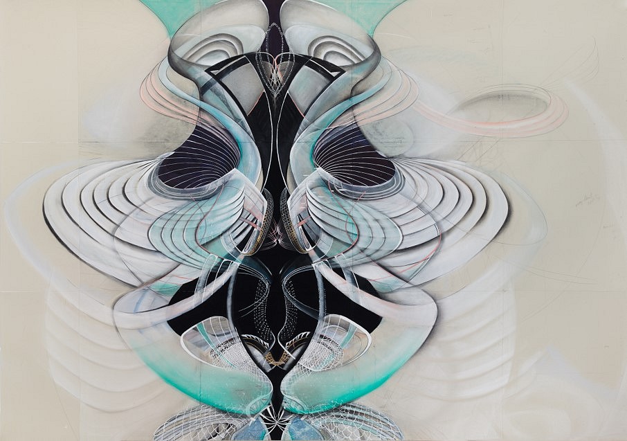 Amy Myers
Genesis of Language, 2015
graphite, gouache, pastel on paper, 60 x 78 in.