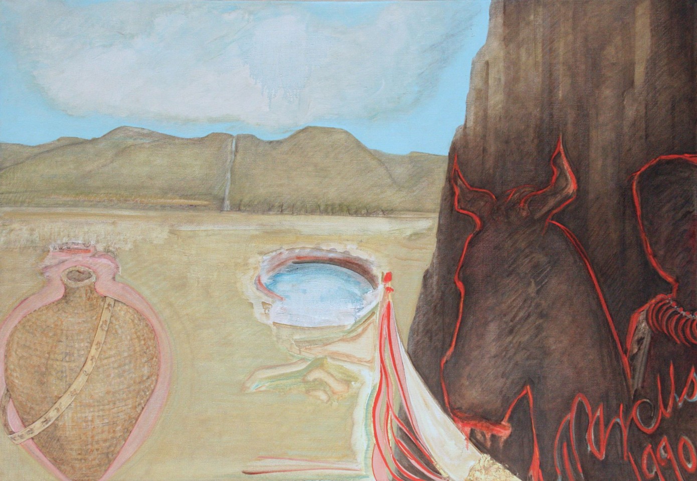 Marcia Marcus
Odyssey II, 1990
oil on linen, 36 x 52 in.