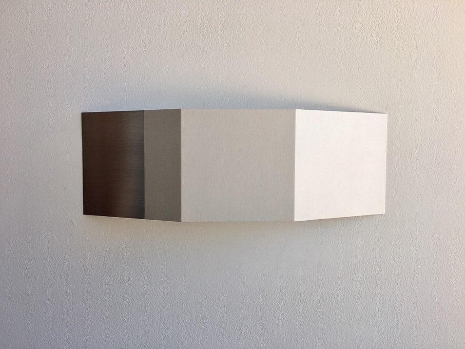 Stuart Arends
Wedge 1, 2018
oil and clear lacquer on solid aluminum, 4 x 12 x 1 3/4 in.